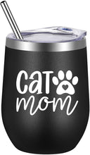 Load image into Gallery viewer, Cat Mom Wine Tumbler