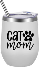 Load image into Gallery viewer, Cat Mom Wine Tumbler